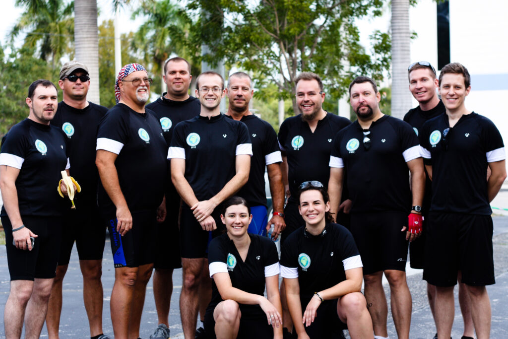 Participants of the first Ends Cycling tour, the Key West Bike Ride 2012