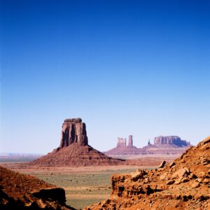 Monument Valley, Arizona. Original image from Carol M. Highsmiths America, Library of Congress collection. Digitally enhanced by rawpixel.